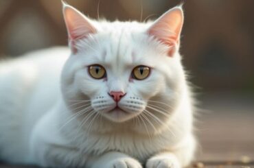 a white cat