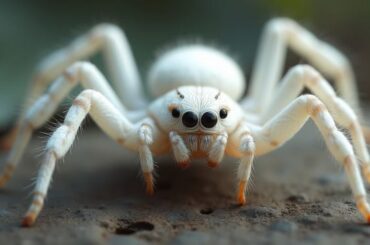 a white spider