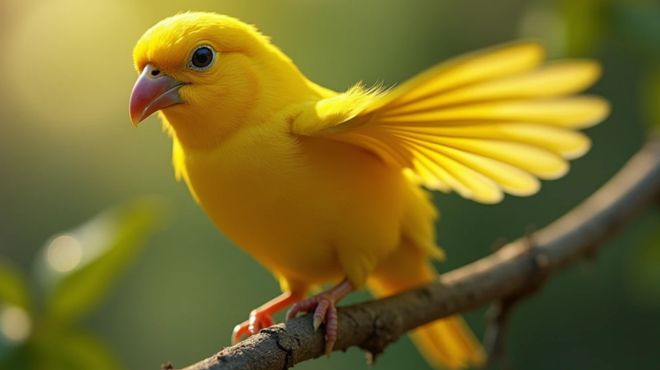 a yellow bird